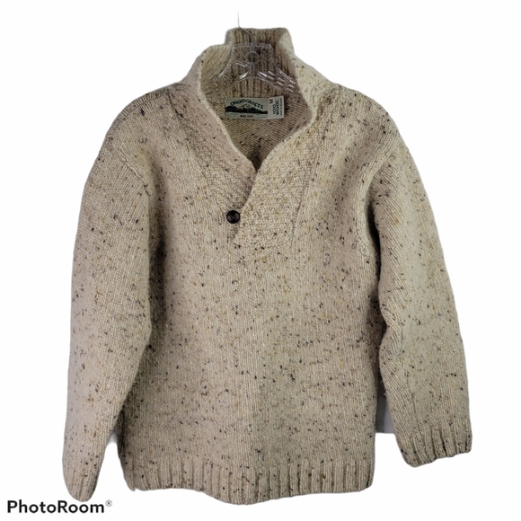 Aran Crafts 100% Wool Thick Ireland Sweater M - Picture 2 of 6